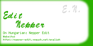edit nepper business card